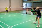 Lietuvos sporto žurnalistai savaitgalį išbandė jėgas badmintono čempionate „SEB Arenoje".