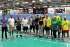 Sporto žurnalistai aiškino santykius badmintono aikštėje