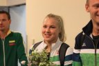 2016.08.16. Į Lietuvą grįžo R. Meilutytė, G. Titenis, E. Stanionis ir merginų U16 rinktinė