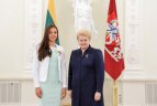 Lietuvos Respublikos Prezidentė Dalia Grybauskaitė apdovanojo sportininkus