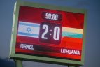 Futbolas Lietuva - Izraelis - 0:2.