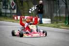 Italijos Junior ROK klasės kartingo čempionate – Gusto Grinbergo triumfas.