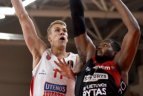 Utenos "Juventus" - Vilniaus "Lietuvos rytas" 75:82.