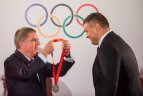 IOC prezidento Thomo Bacho viešnagė Lietuvoje - iškilmės Valdovų rūmuose.