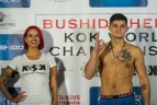 „Bushido Hero's & KOK'51 World GP 2017“ pristatymas ir dalyvių svėrimas.