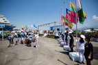 Neapolio Universiados sportininkų miestelyje iškelta Lietuvos trispalvė