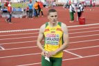 100 m bėgimo pusfinalis. Rytis Sakalauskas.