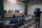 Tarptautinio Algirdo Šociko bokso turnyro spaudos konferencija.