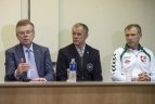 Tarptautinio Algirdo Šociko bokso turnyro spaudos konferencija.