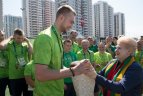 Rio 2016. Lietuvos Prezidentė D.Grybauskaitė lankėsi olimpiniame kaimely