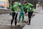 LFF organizuota talka stadione