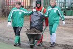 LFF organizuota talka stadione