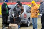 LFF organizuota talka stadione