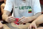 Lietuvos rinktinės krepšininkai žaidė sportinį pokerį