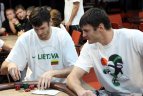 Lietuvos rinktinės krepšininkai žaidė sportinį pokerį