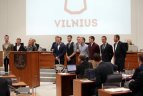 "Žalgirio" futbolininkai atvežė iškovotą LFF taurę į Vilniaus savivaldybę