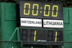 Lietuva - Šveicarija - 1:1.