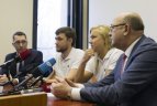 Lietuvos plaukimo federacijos ir R.Meilutytės spaudos konferencija Kaune.