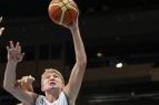 Lietuvos jaunučių (iki 16 metų) krepšinio rinktinės lyderio Domanto Sabonio žaidimo momentai iš pasirengimo Europos čempionatui.